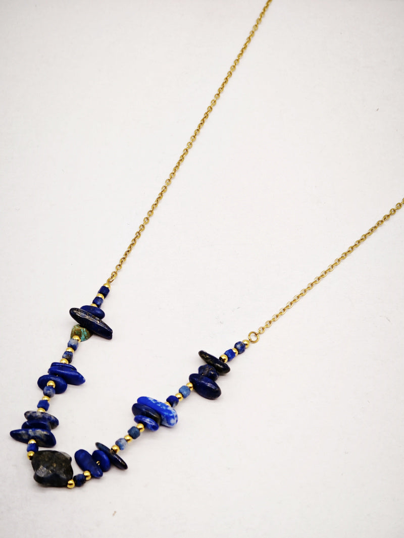 Collier en acier inoxydable - BLEU
