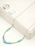 Collier en acier inoxydable - BLEU