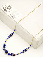 Collier en acier inoxydable - BLEU MARINE