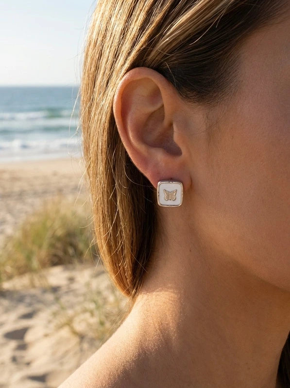 Boucles d’oreilles en acier inoxydable