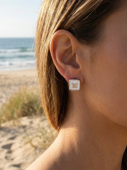 Boucles d’oreilles en acier inoxydable