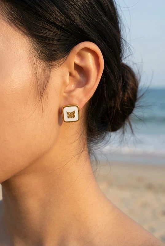 Boucles d’oreilles en acier inoxydable