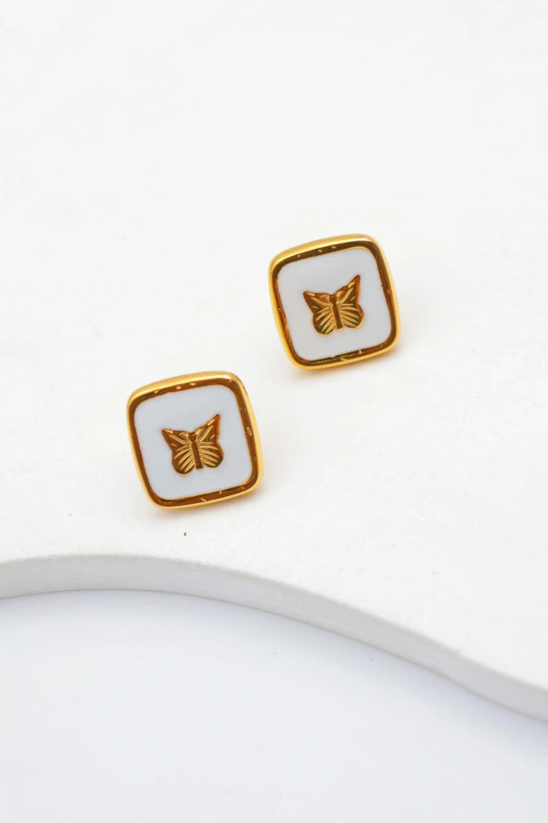 Boucles d'oreilles en acier inoxydable - DORÉ