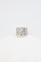 Bague en acier inoxydable ajustable - ARGENT