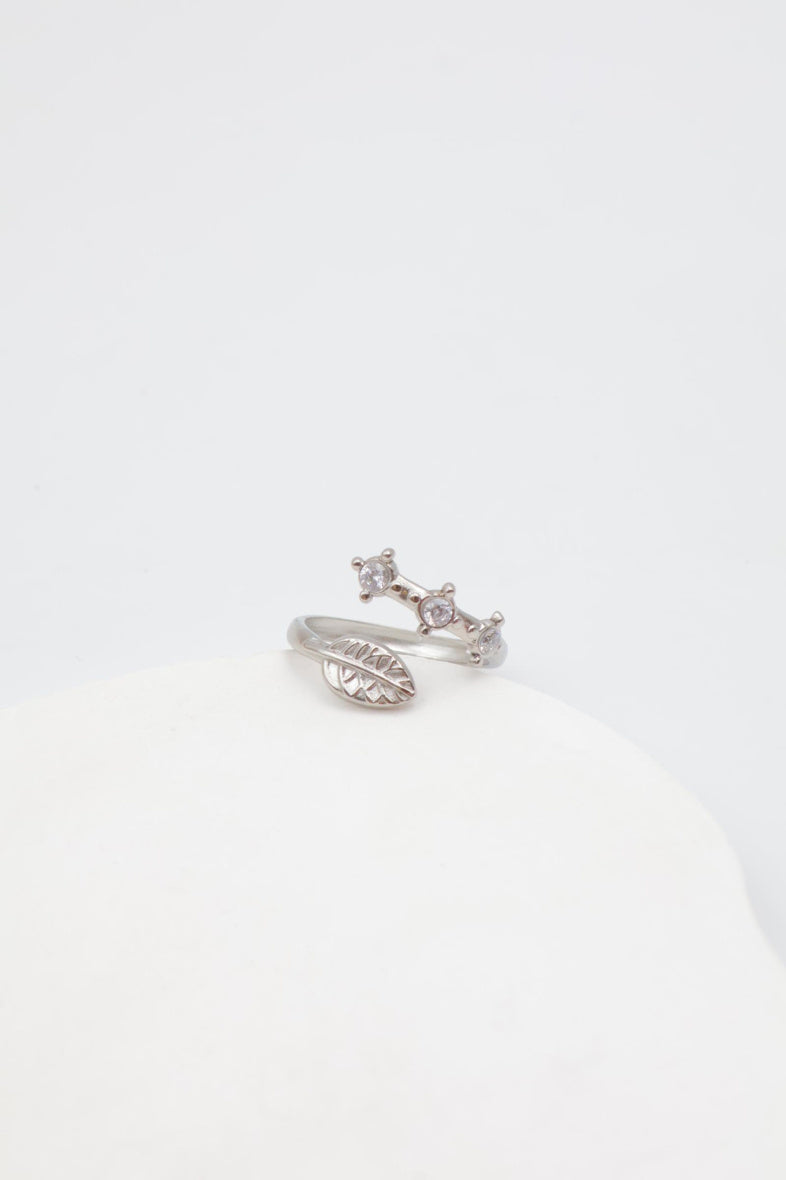 Bague en acier inoxydable ajustable - ARGENT