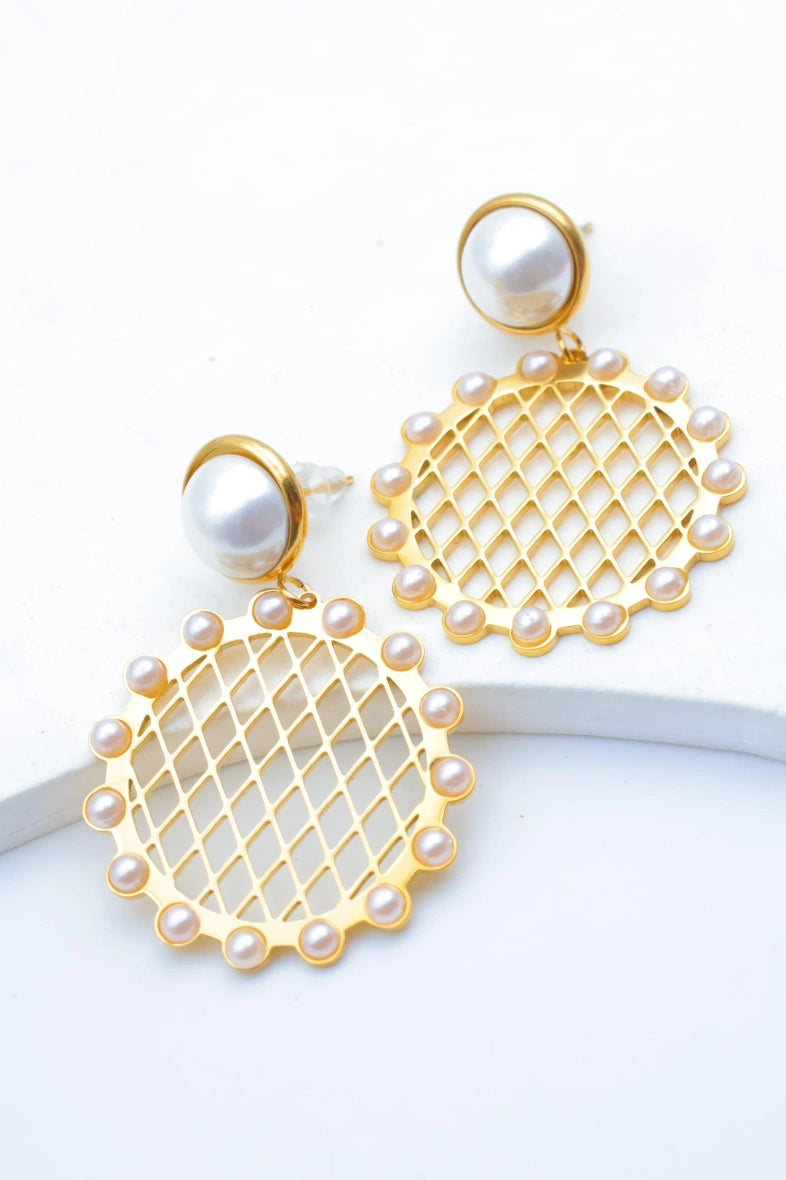 Boucles d'oreilles en acier inoxydable - DORÉ