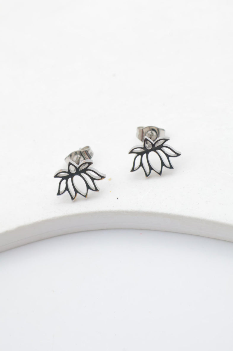 Boucles d'oreilles en acier inoxydable - ARGENT