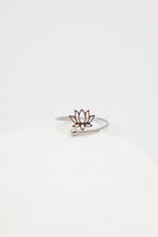 Bague en acier inoxydable ajustable - ARGENT