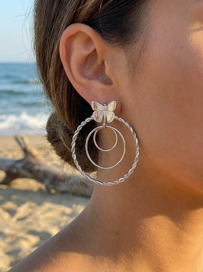 Boucles d’oreilles en acier inoxydable