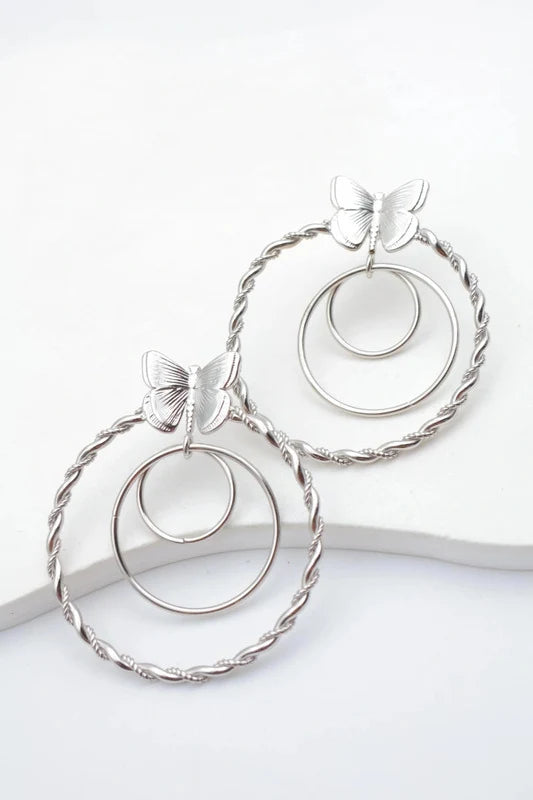 Boucles d’oreilles en acier inoxydable