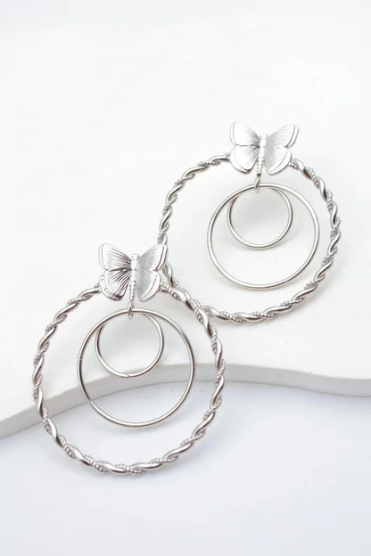 Boucles d’oreilles en acier inoxydable