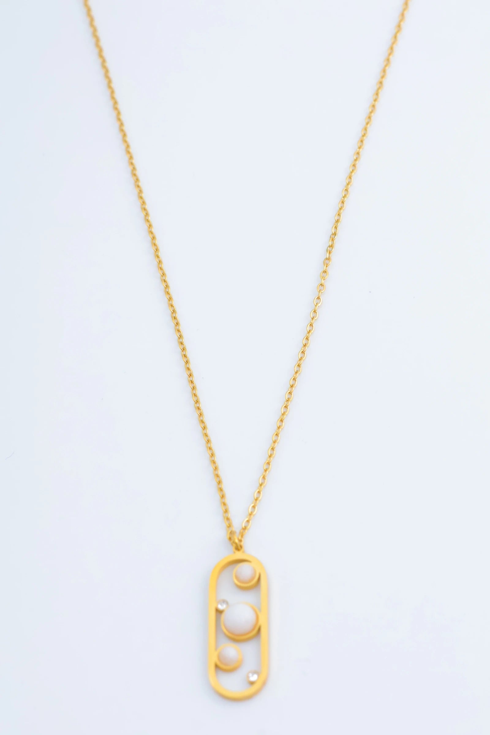 Collier en acier inoxydable - BLANC