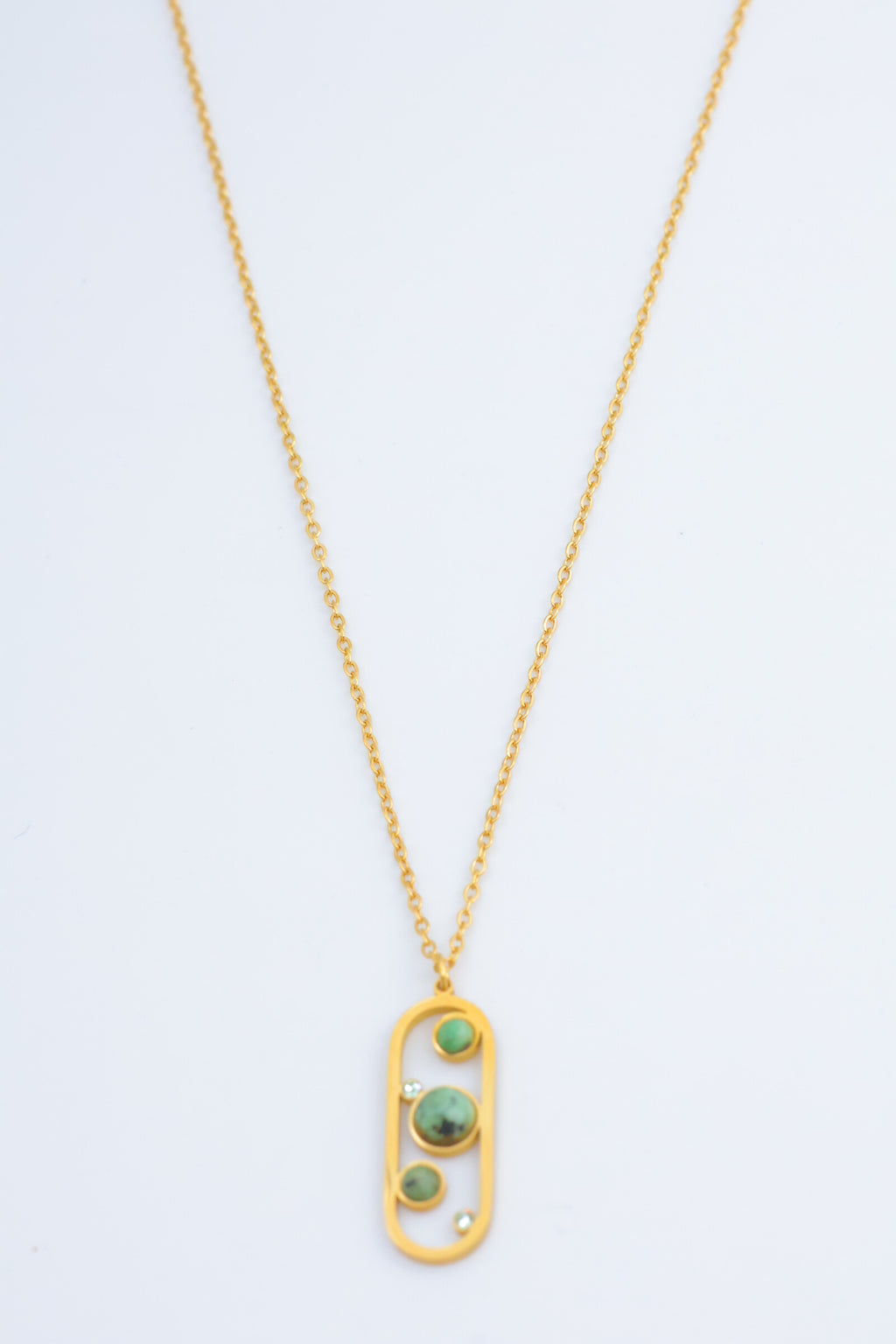 Collier en acier inoxydable - VERT