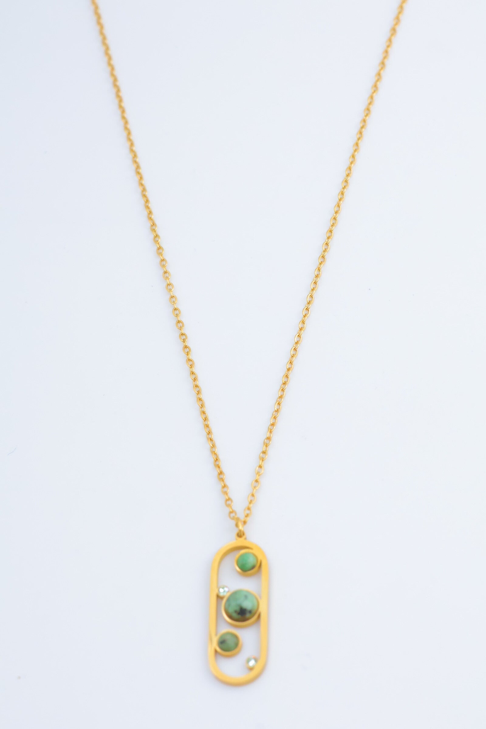 Collier en acier inoxydable - VERT