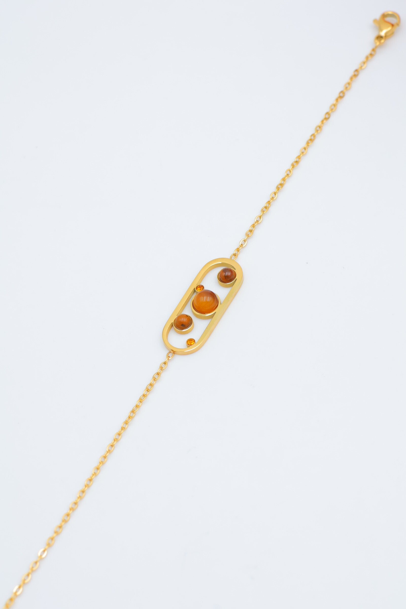 Bracelet en acier inoxydable - MARRON FONCÉ