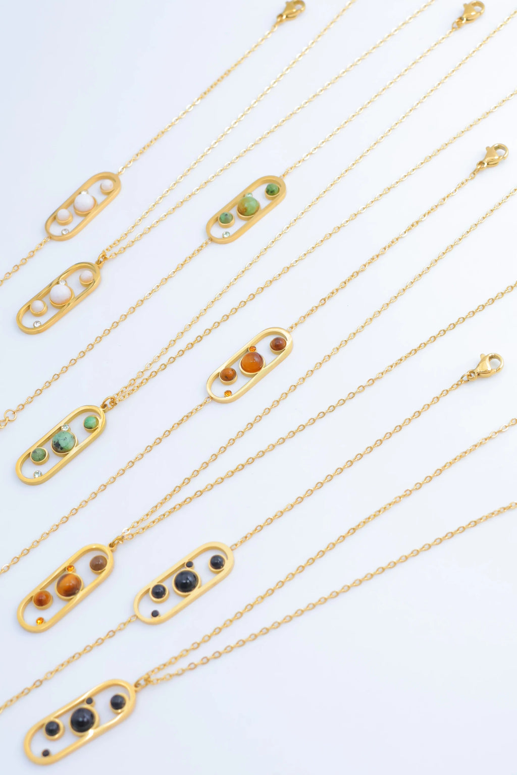Parure de bijoux en acier inoxydable - NOIR