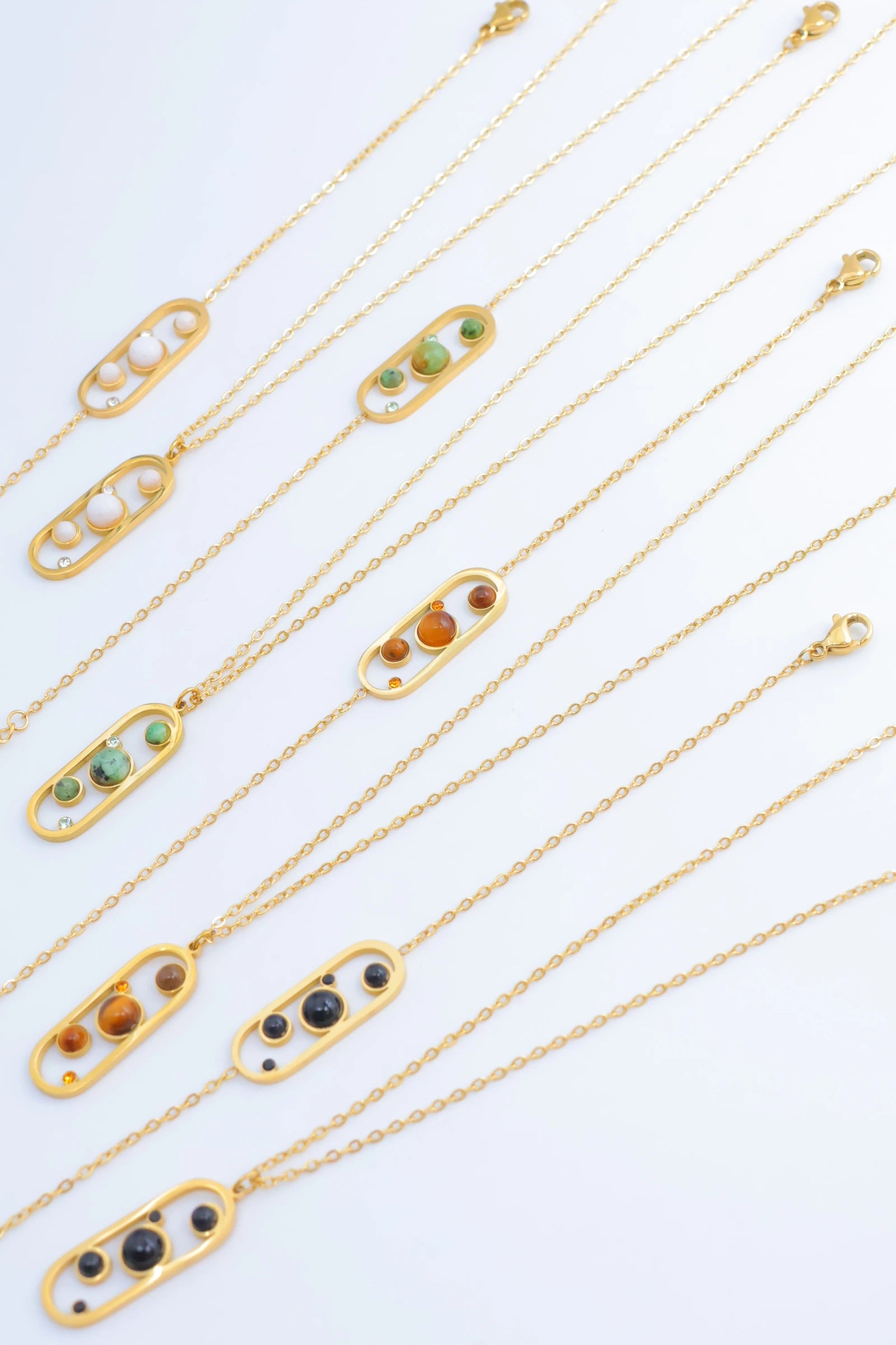 Parure de bijoux en acier inoxydable - NOIR