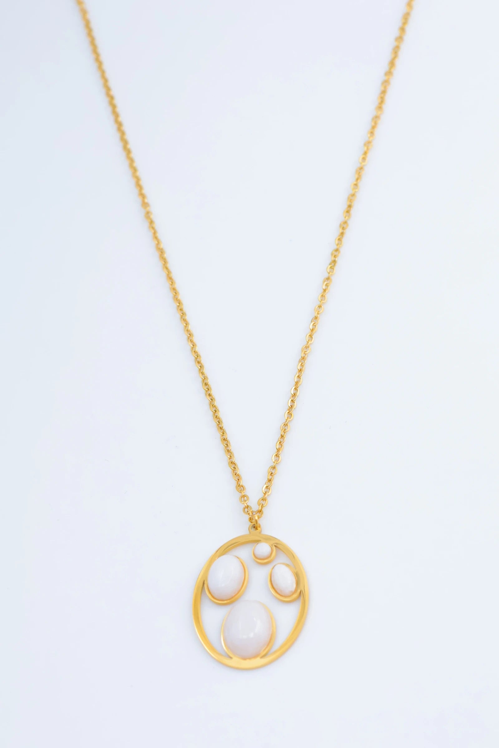 Collier en acier inoxydable - BLANC