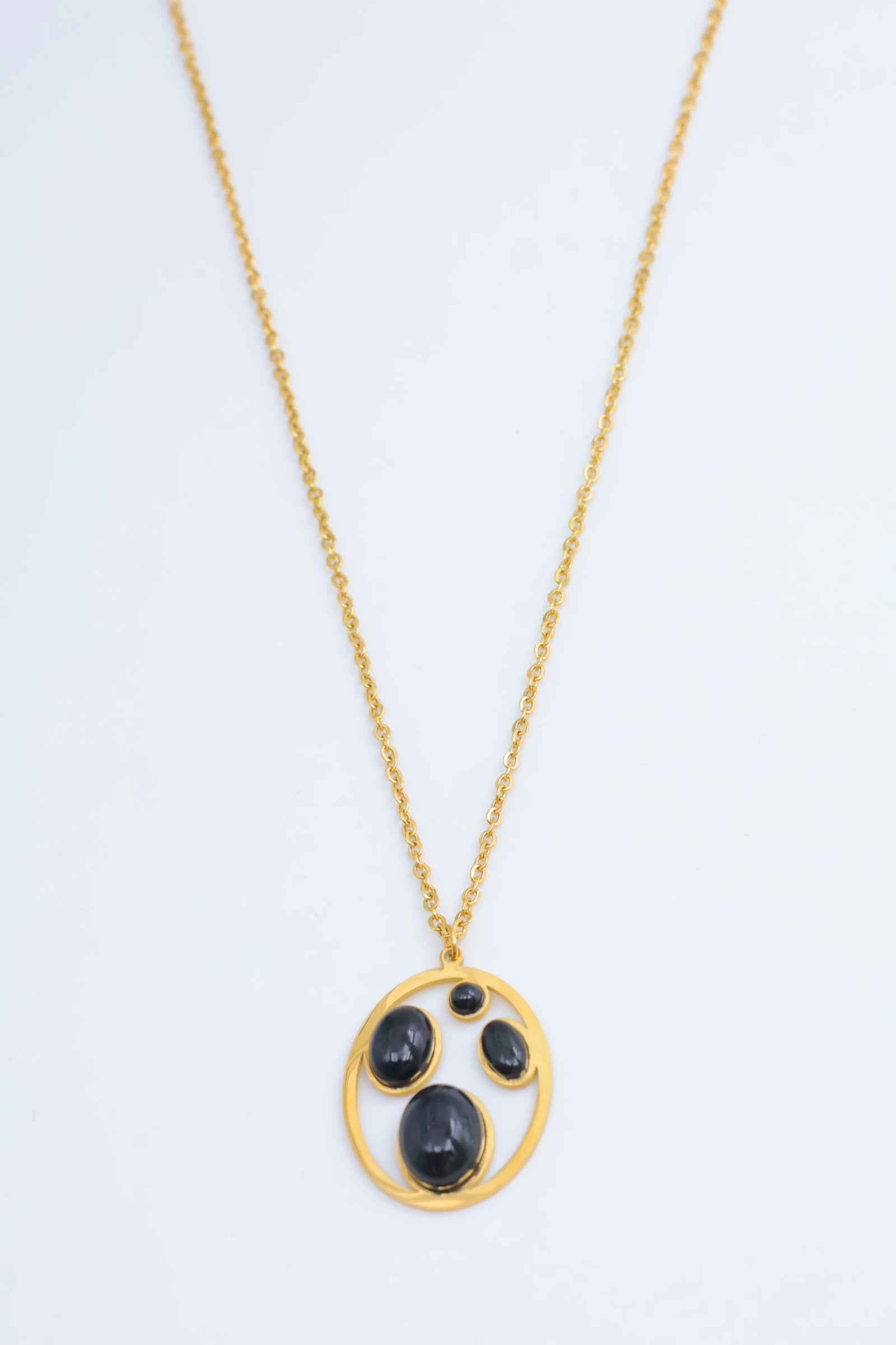 Collier en acier inoxydable - NOIR