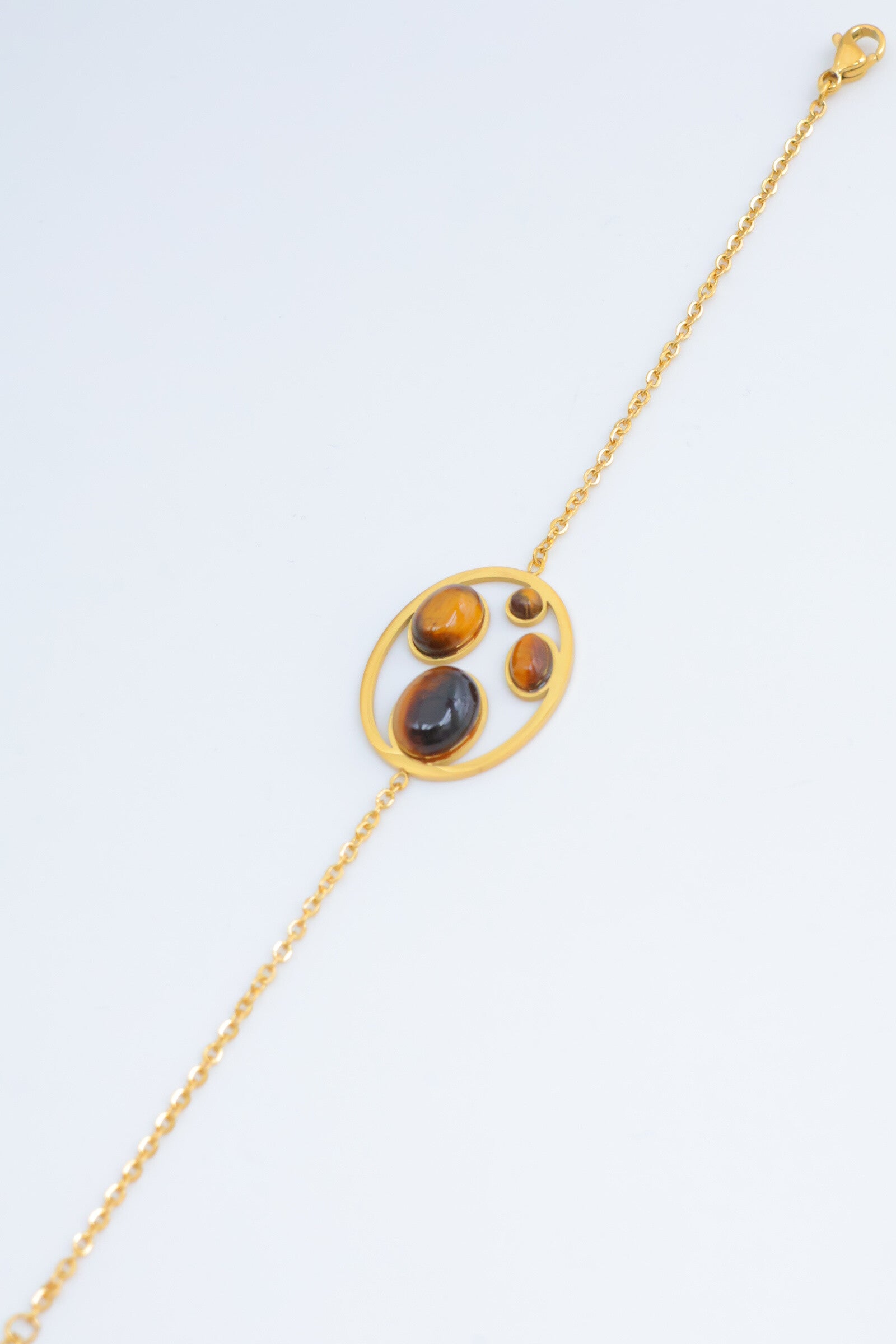 Bracelet en acier inoxydable - MARRON FONCÉ