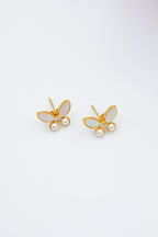 Boucles d'oreilles en acier inoxydable - BLANC