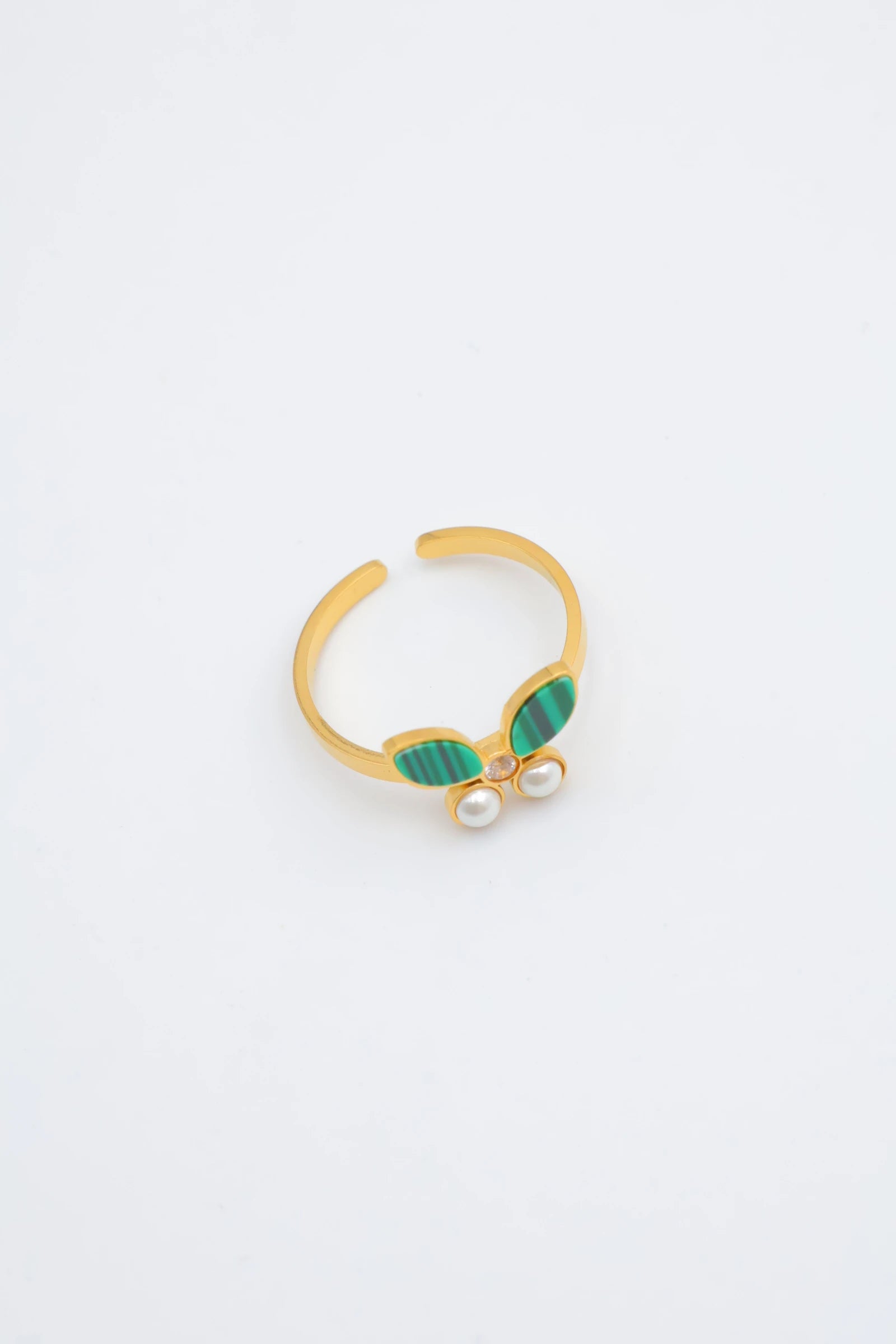 Bague en acier inoxydable ajustable - VERT