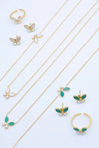 Parure de bijoux en acier inoxydable - VERT