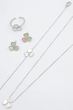 Parure de bijoux en acier inoxydable - ARGENT
