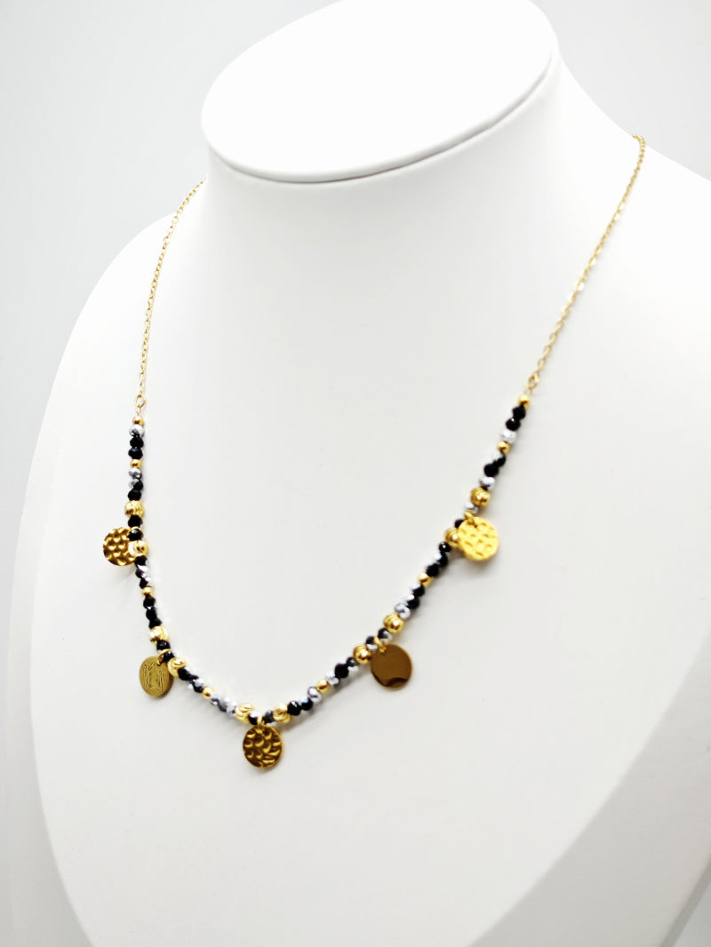 Collier en acier inoxydable - NOIR