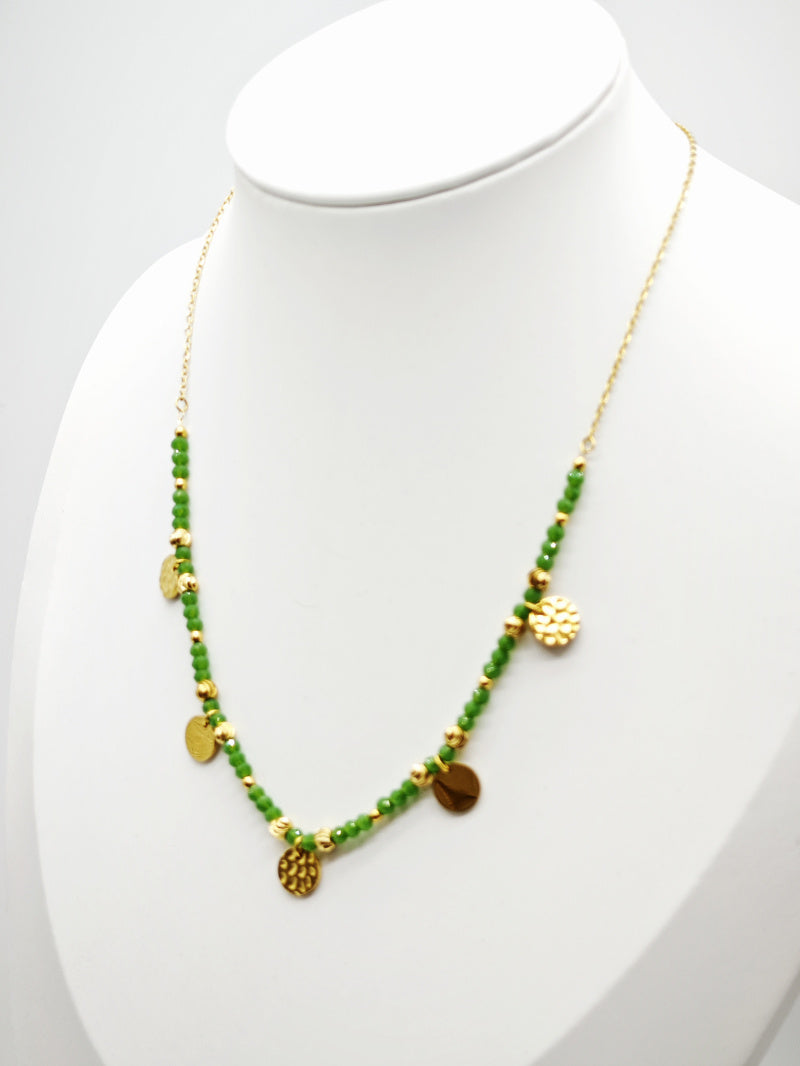 Collier en acier inoxydable - VERT