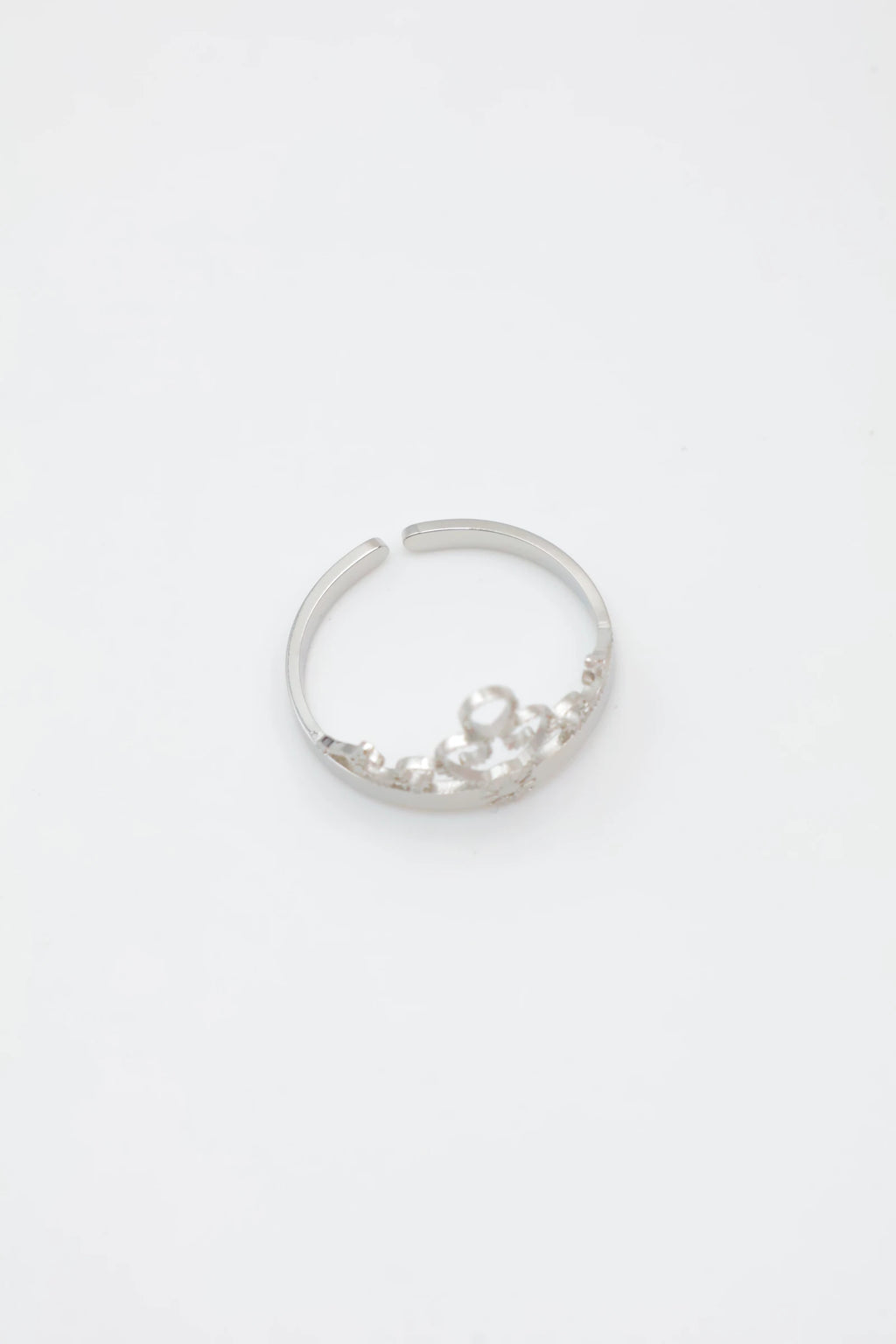 Bague en acier inoxydable ajustable - ARGENT