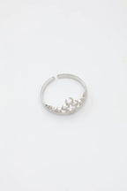 Bague en acier inoxydable ajustable - ARGENT