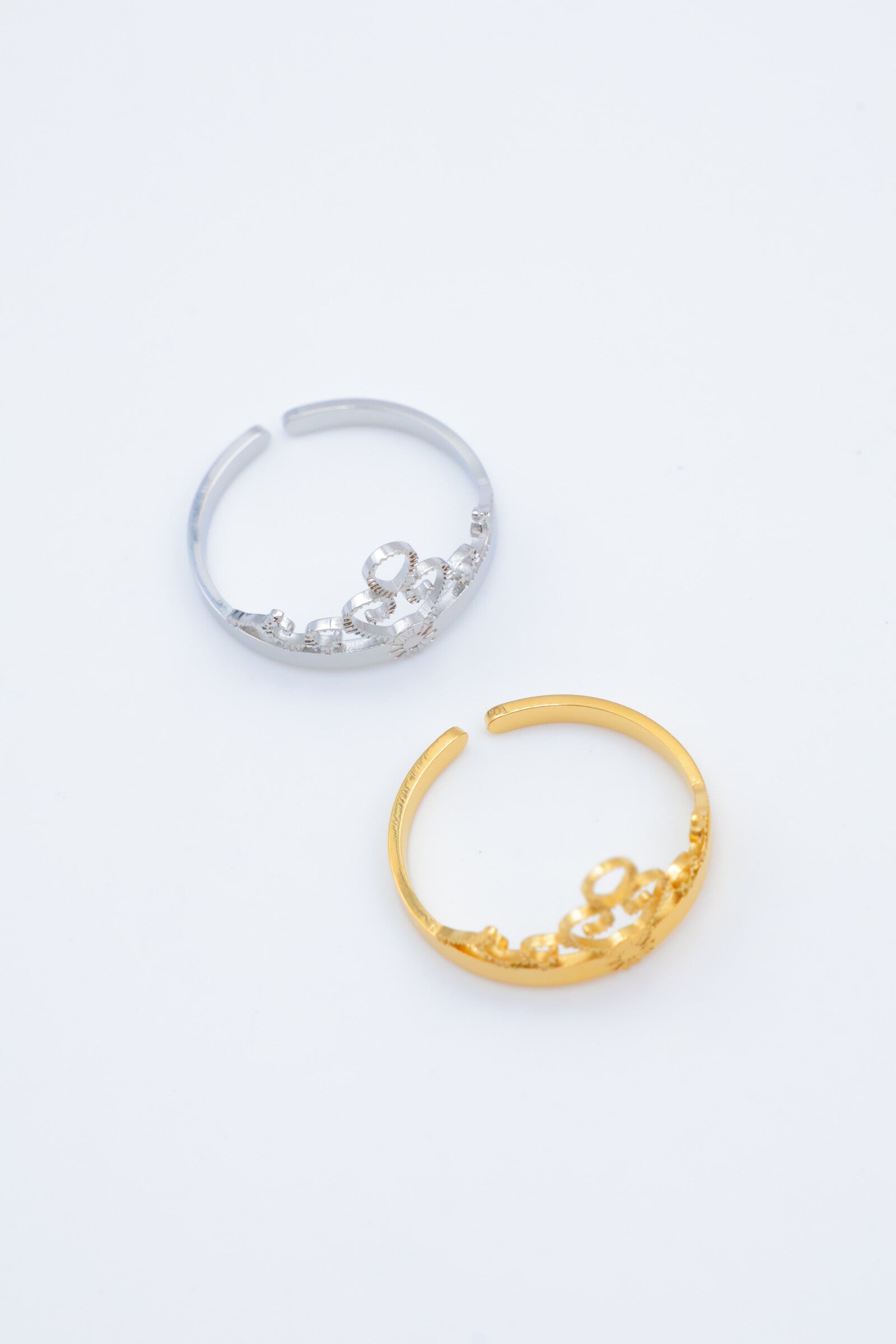 Bague en acier inoxydable ajustable - DORÉ