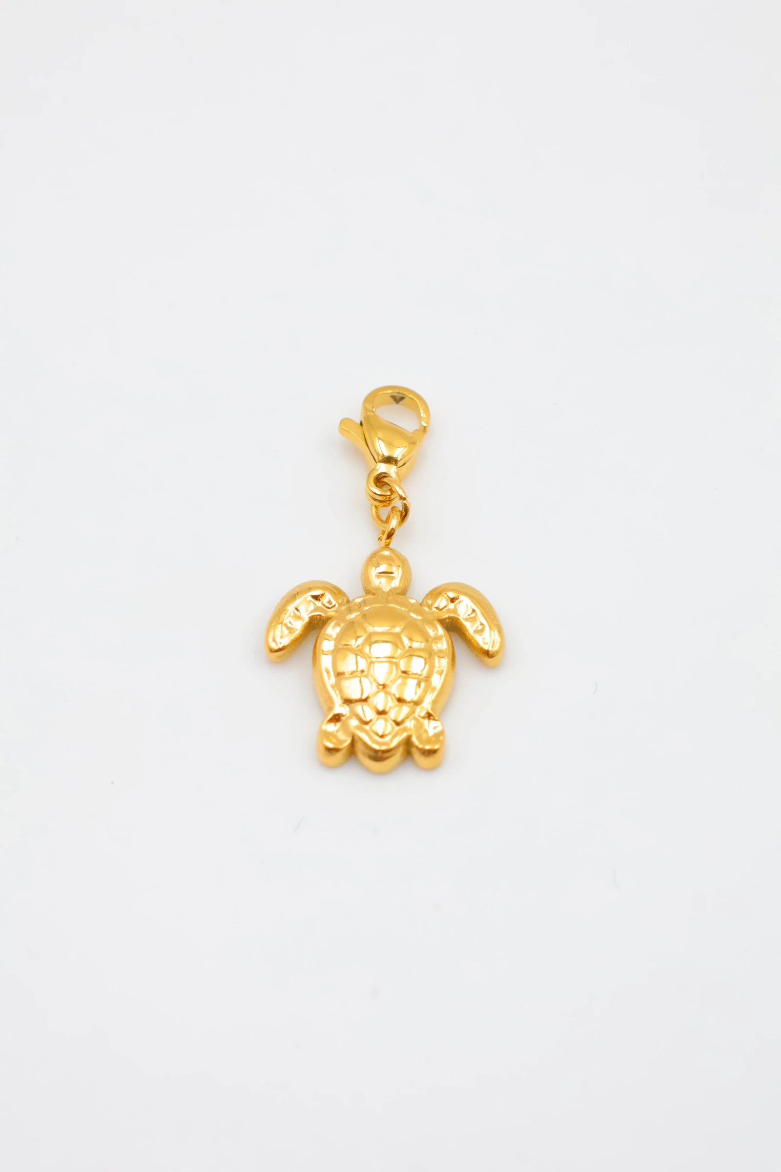 Pendentif tortue en acier inoxydable - DORÉ