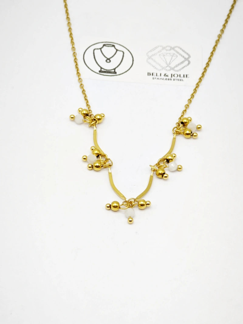 Collier en acier inoxydable - BLANC
