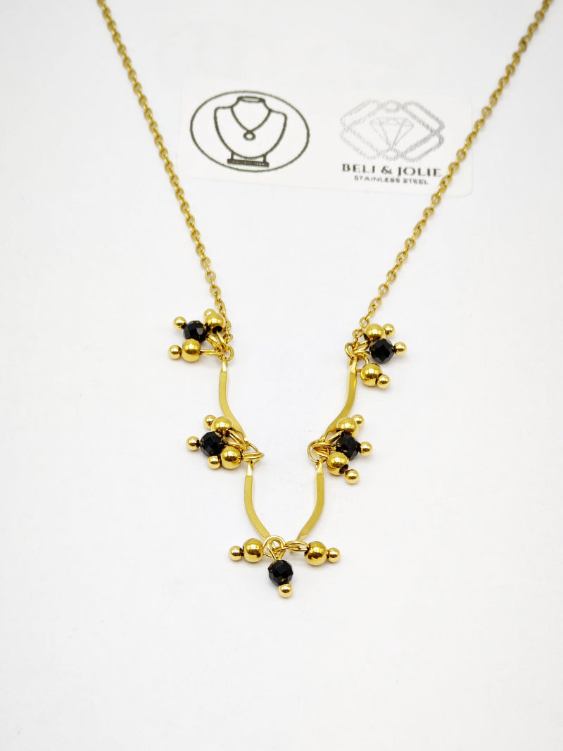 Collier en acier inoxydable - NOIR
