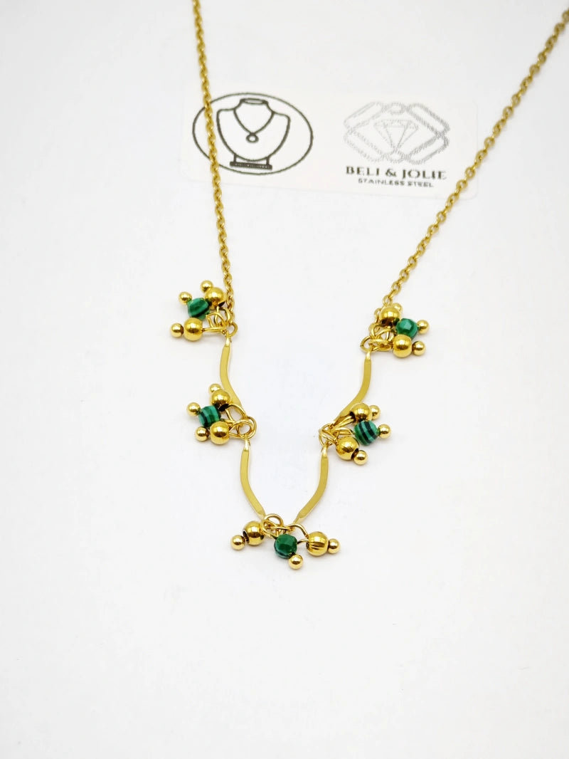 Collier en acier inoxydable - VERT