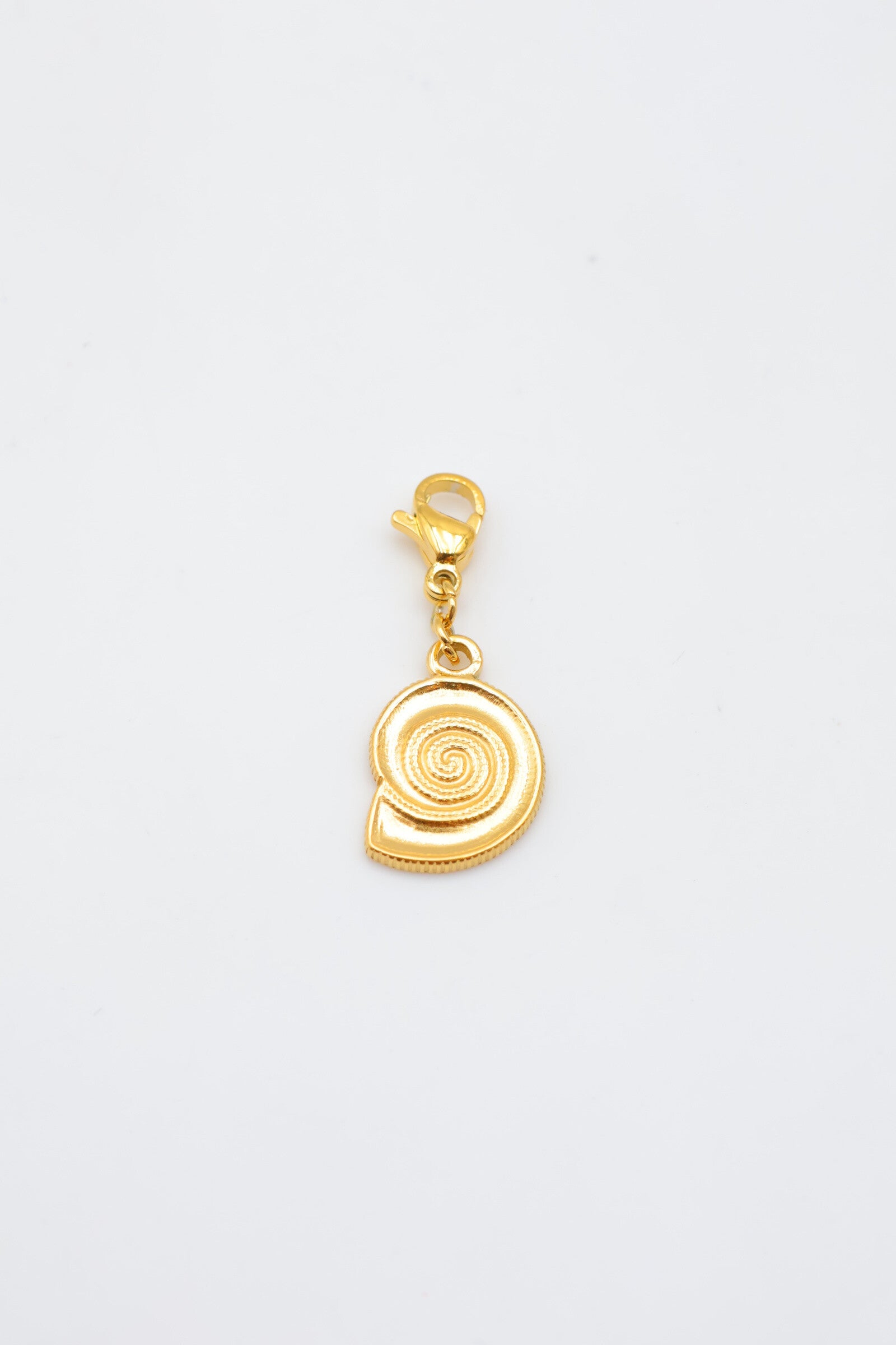 Pendentif spiral d'escargot en acier inoxydable - DORÉ