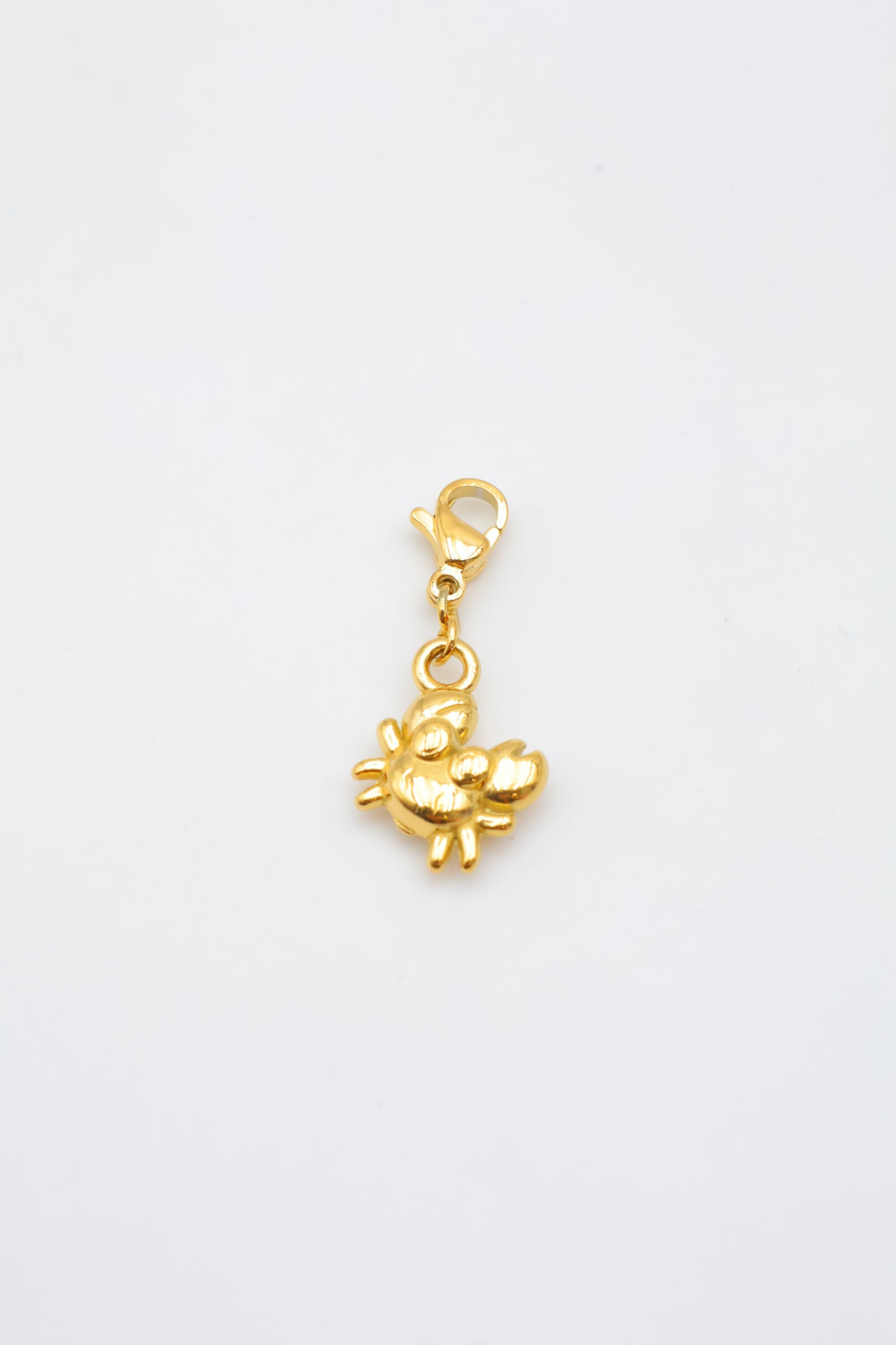 Pendentif crabe en acier inoxydable - DORÉ
