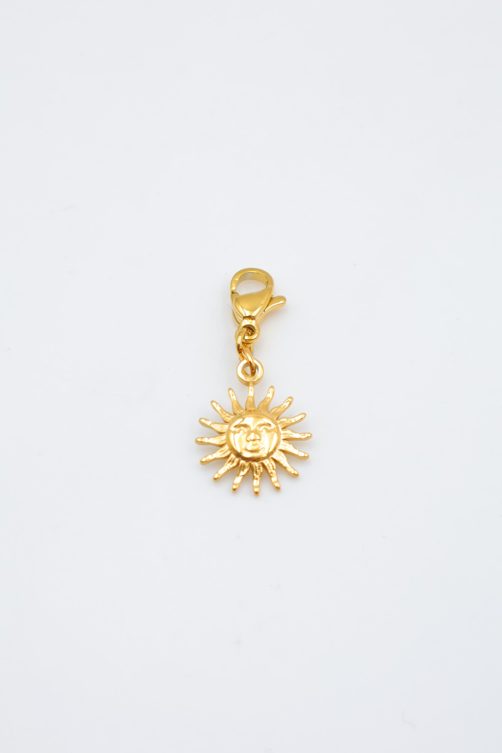 Pendentif soleil en acier inoxydable - DORÉ
