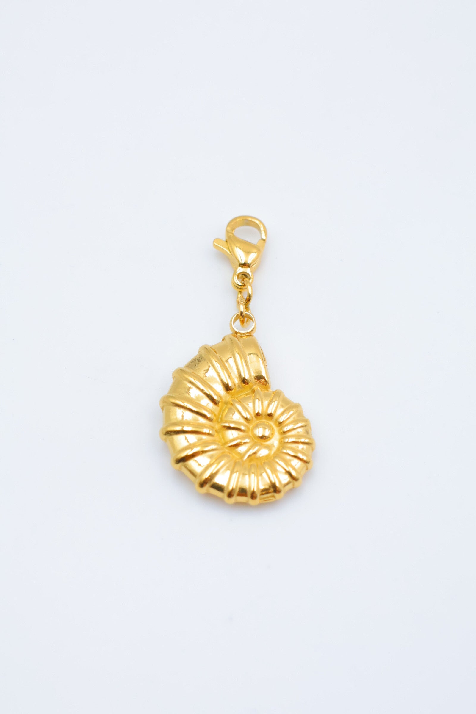 Pendentif spiral d'escargot en acier inoxydable - DORÉ