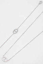 Parure de bijoux en acier inoxydable - ARGENT