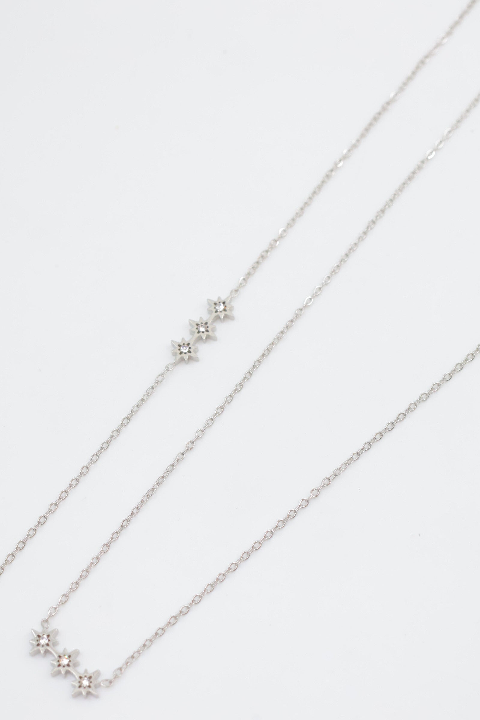 Parure de bijoux en acier inoxydable - ARGENT