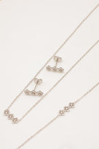 Parure de bijoux en acier inoxydable - ARGENT