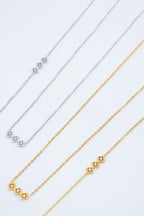 Parure de bijoux en acier inoxydable - DORÉ