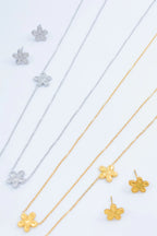 Parure de bijoux en acier inoxydable - DORÉ