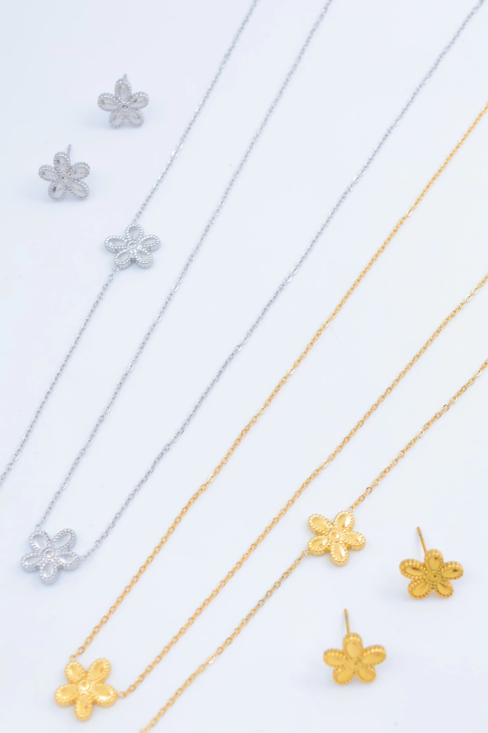 Parure de bijoux en acier inoxydable - DORÉ