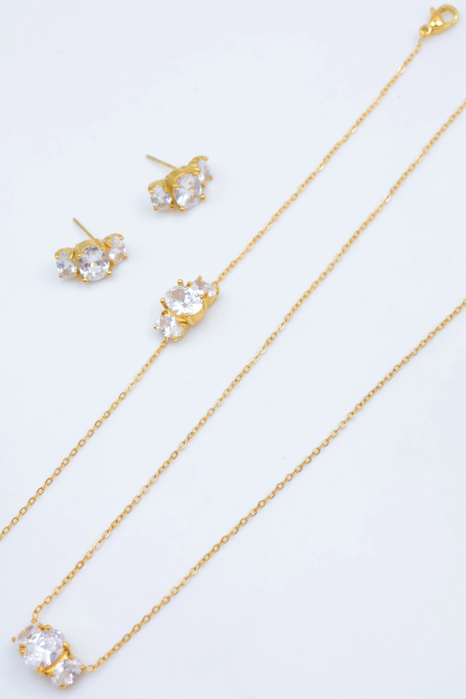 Parure de bijoux en acier inoxydable - DORÉ