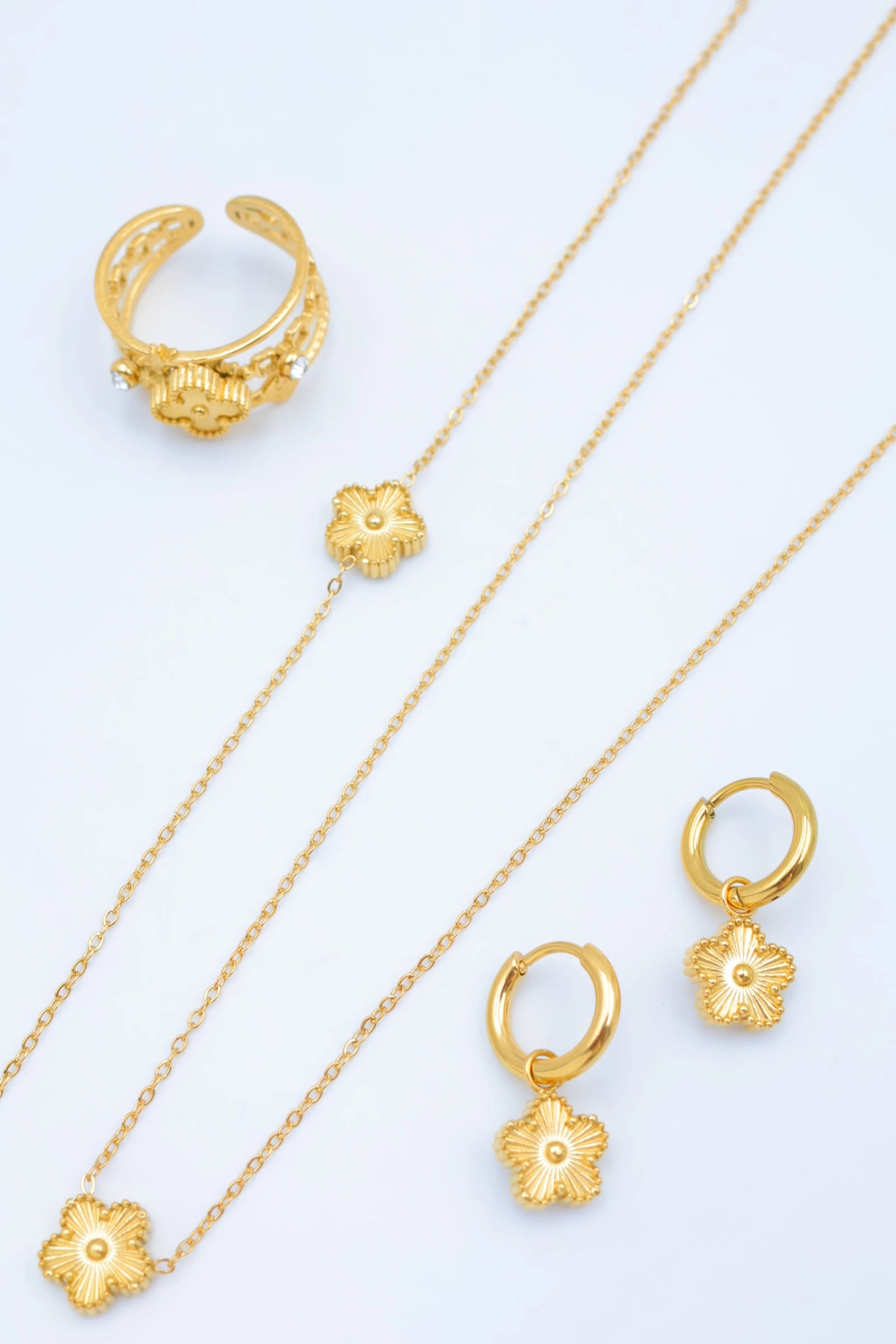 Parure de bijoux en acier inoxydable - DORÉ
