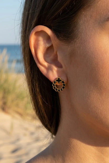 Boucles d’oreilles en acier inoxydable